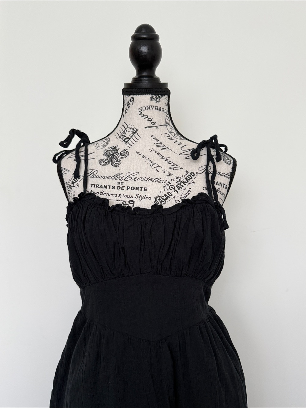 Aerie 100% Cotton Black Mini Dress - Size M